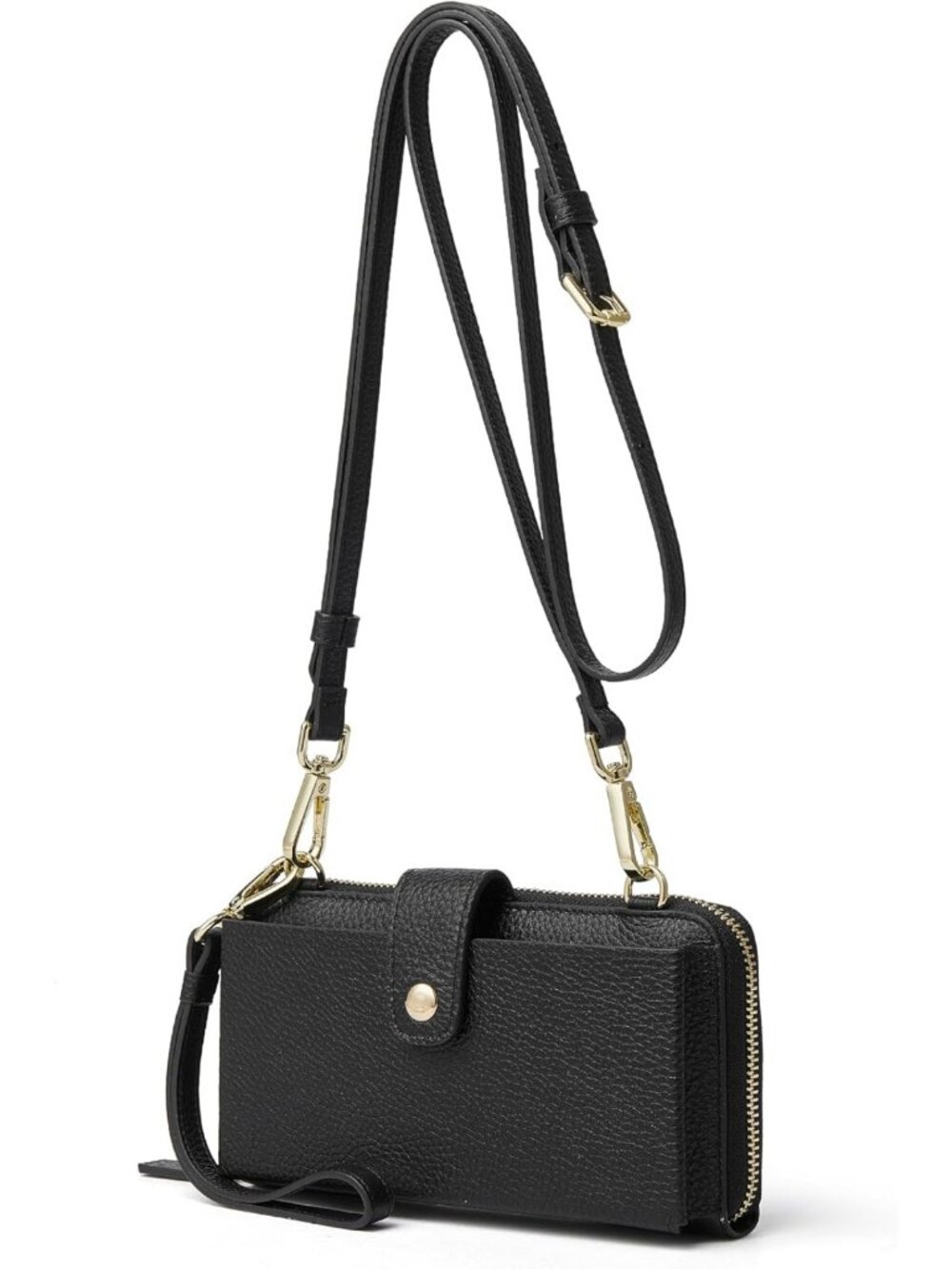 Stylish Small Leather Crossbody Wristlet Wallet & Phone Purse for Women